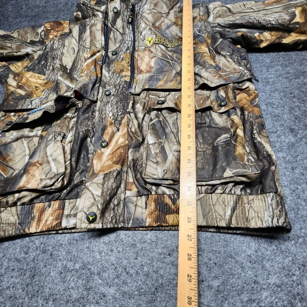 Scentblocker Realtree Camo Blaze Orange Rainproof ProHunter Hunting Jacket XL